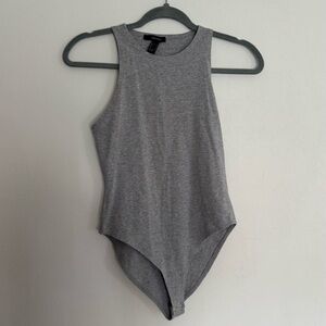 Forever 21 Gray Sleeveless Bodysuit